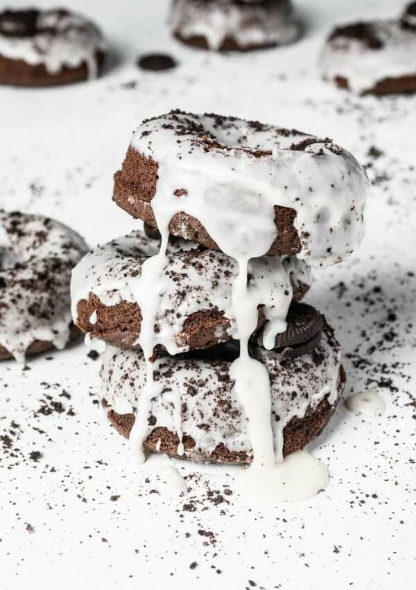 Cookies and Cream Baked Donuts